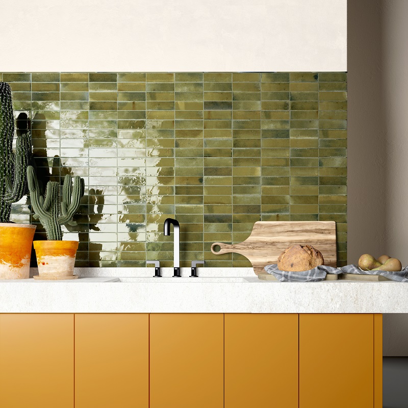 Hanoi Wild Olive 5,1x16,1cm - 1 00214021 hanoi wilde olive 5 1x16 1 sfeer - Hanoi Wild Olive 5,1x16,1