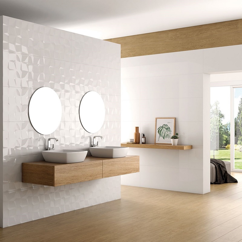 Vantage Blanco Brillo 40x120x1,25cm - 2 00277004 vantage blanco brillo 40x120 sfeer - Vantage Blanco Brillo 40x120