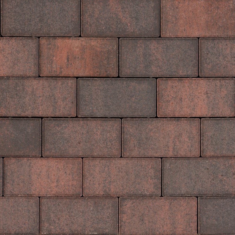 Tremico Betonstraatsteen Rood/Zwart keiformaat 21x10,5x7cm - 206882 tremico bkk 105x21x7 cm rood zwart 50000249 - Tremico Rood/Zwart 21x10,5x7cm