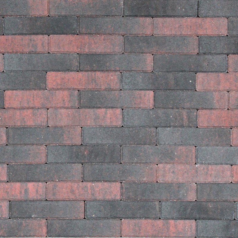 Tremico Betonstraatsteen Rood/Zwart 6cm dikte diverse afmetingen - 206911 tremico waalformaat rood zwart 50002756 - Tremico Rood/Zwart 20x5x6cm