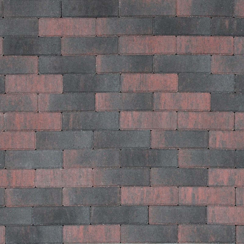 Tremico Betonstraatsteen Rood/Zwart 6cm dikte diverse afmetingen - 206916 tremico dikformaat 67x20x6 cm rood zwart 50000269 - Tremico Rood/Zwart 20x5x6cm