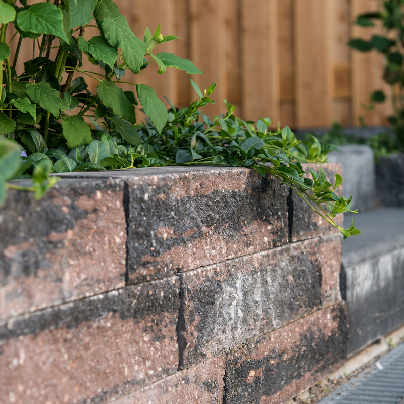 Tuinvisie Wallblock Split Brons Gespleten 40x10x10cm - 207294 wallblock split brons 50001854 - Wallblock Split Brons 40x10