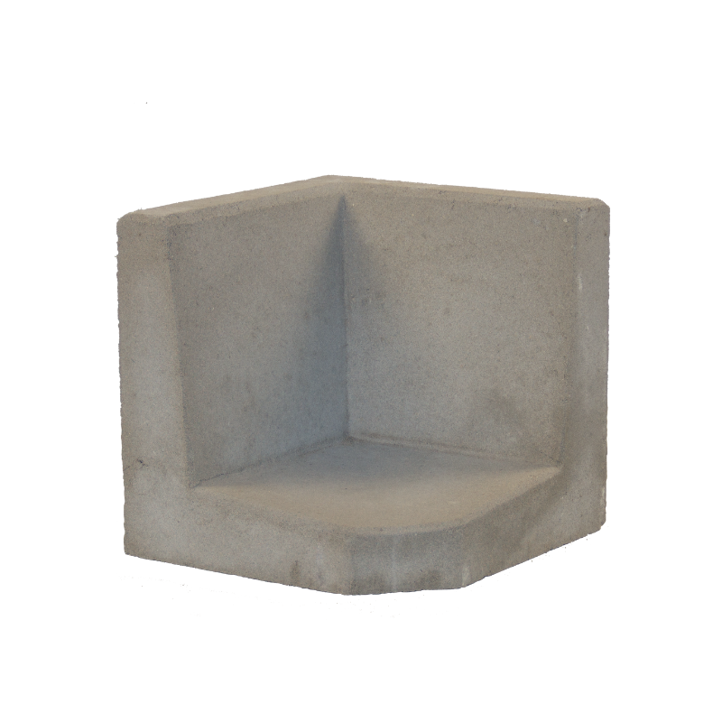 L-hoekelement grijs diverse hoogtes - 3 10 12 - L-hoekelement grijs hoogte 40cm
