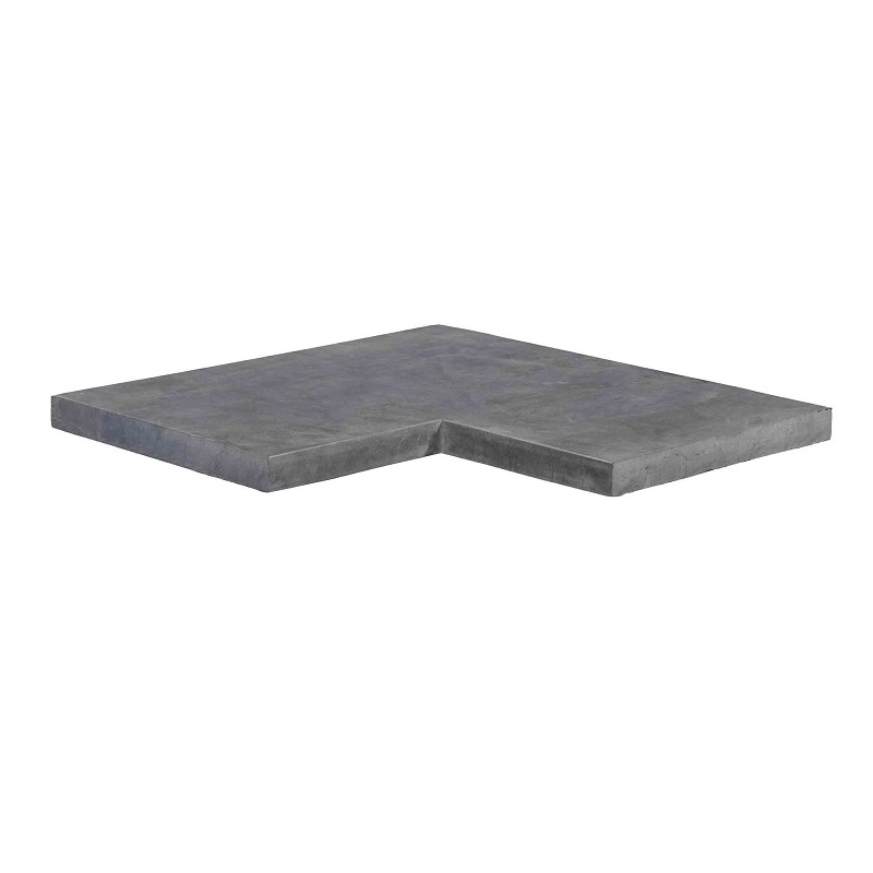 Vijverrand Vietnamese Hardsteen Binnenhoek 40/40x20x3cm - Afdekband vietnamese hardsteen hoek 1 - Vijverrand Vietnamese Hardsteen Binnenhoek 40