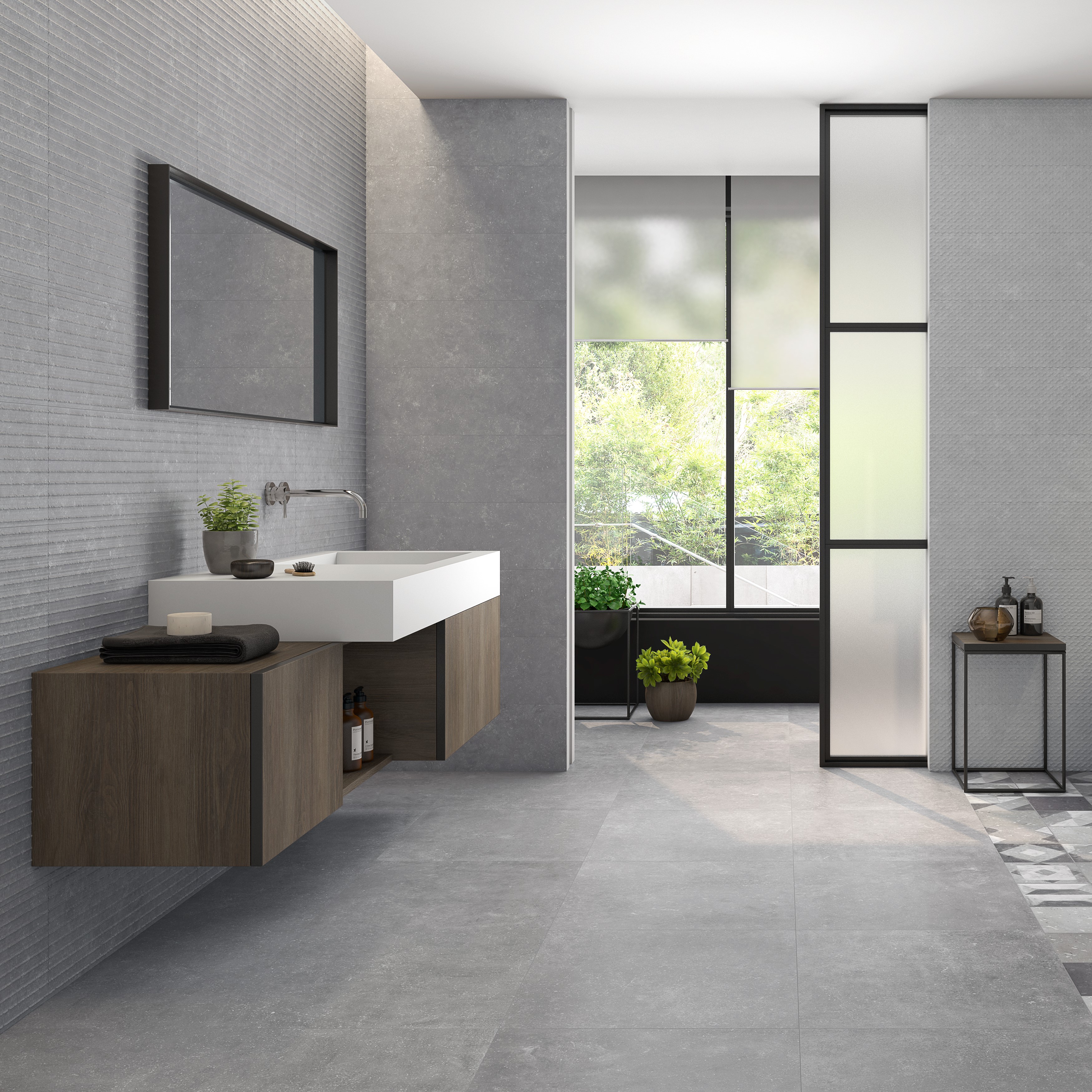 B-Stone Gris diverse afmetingen - B stone gris sfeer - B-Stone Gris 60x60