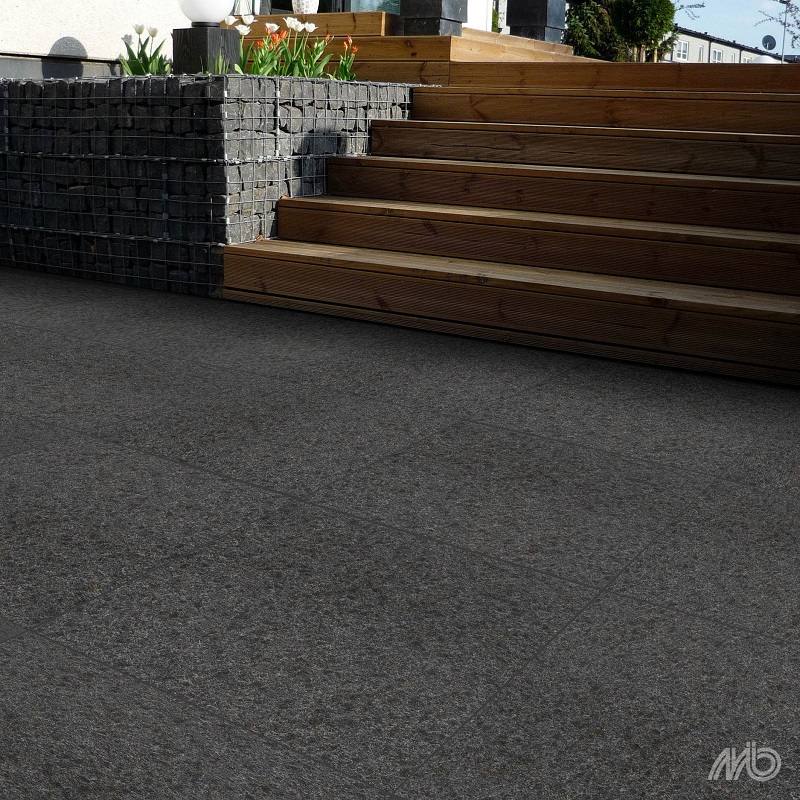 Ceramaxx Basaltina Olivia Black KTBN01 60x60x2cm - Basaltina olivia black 2 1 - KTBN01 Basaltina Olivia Black 60x60x2