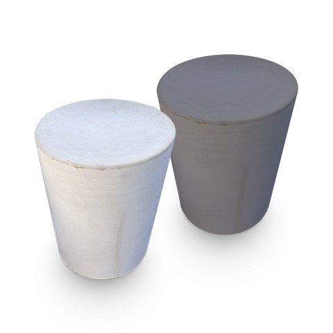Betonnen Poef Grijs/Zwart Diameter 50cm Hoogte 40cm - Betonnen poef grijs en zwart - Betonnen Poef Diameter 50 Hoogte 40