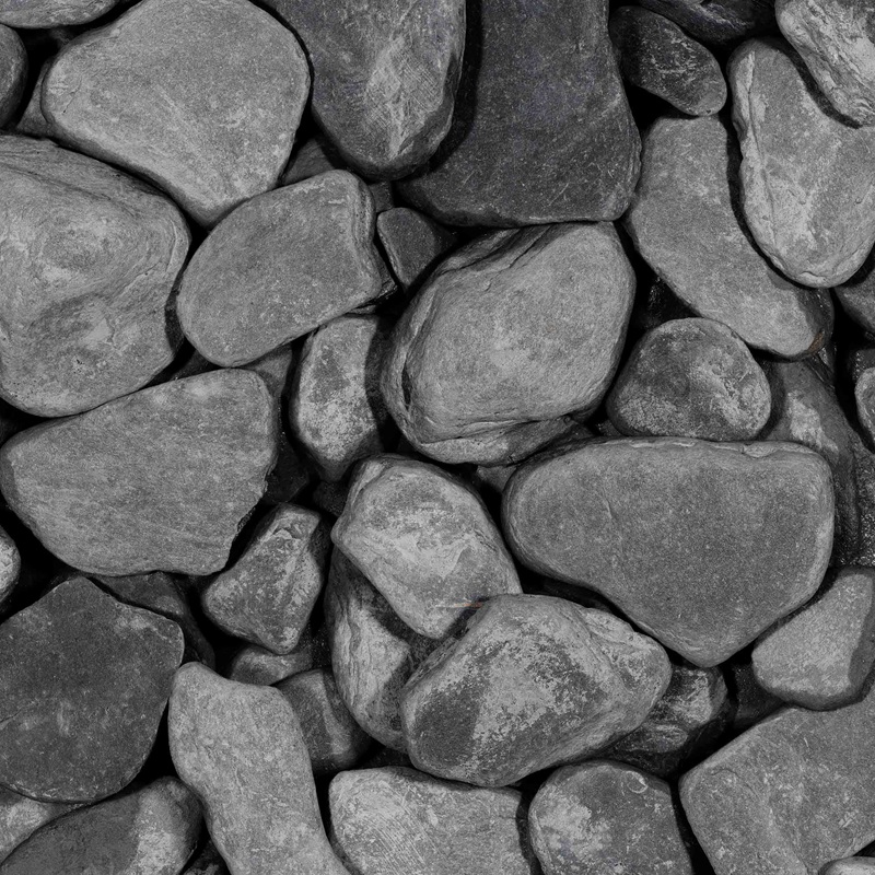 Black slate tumbled grind 30-80mm - Black slate tumbled 1 - MO - Black slate tumbled grind 30-80mm