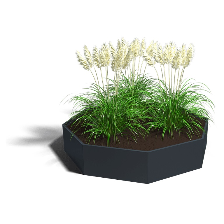 Gepoedercoat Staal Plantenbak Chicago 120 diverse hoogtes - Chicago 120x40 ral7016 1 - Gepoedercoate Chicago 120 Hoogte 30cm