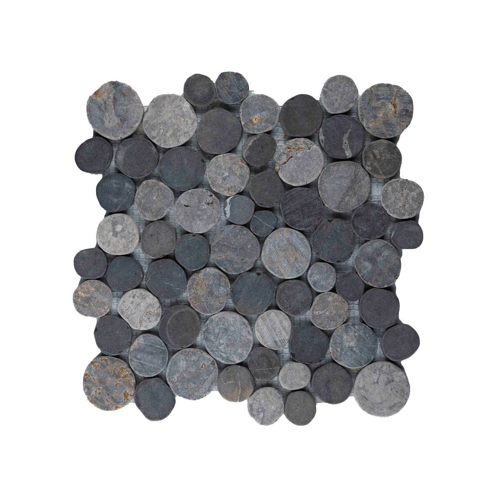 Moza&iuml;ek munt mix grijs - licht grijs - Coin mix grey light grey - BN113 munt mix grijs - licht grijs