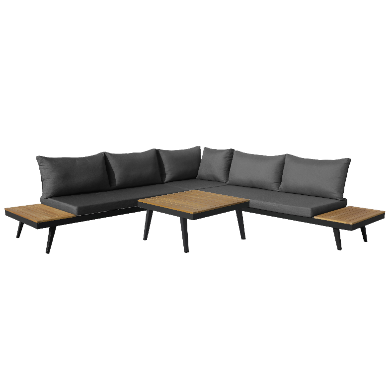 Loungeset Costa cornerset Black - Costa cornerset showroommodel - 82064-B