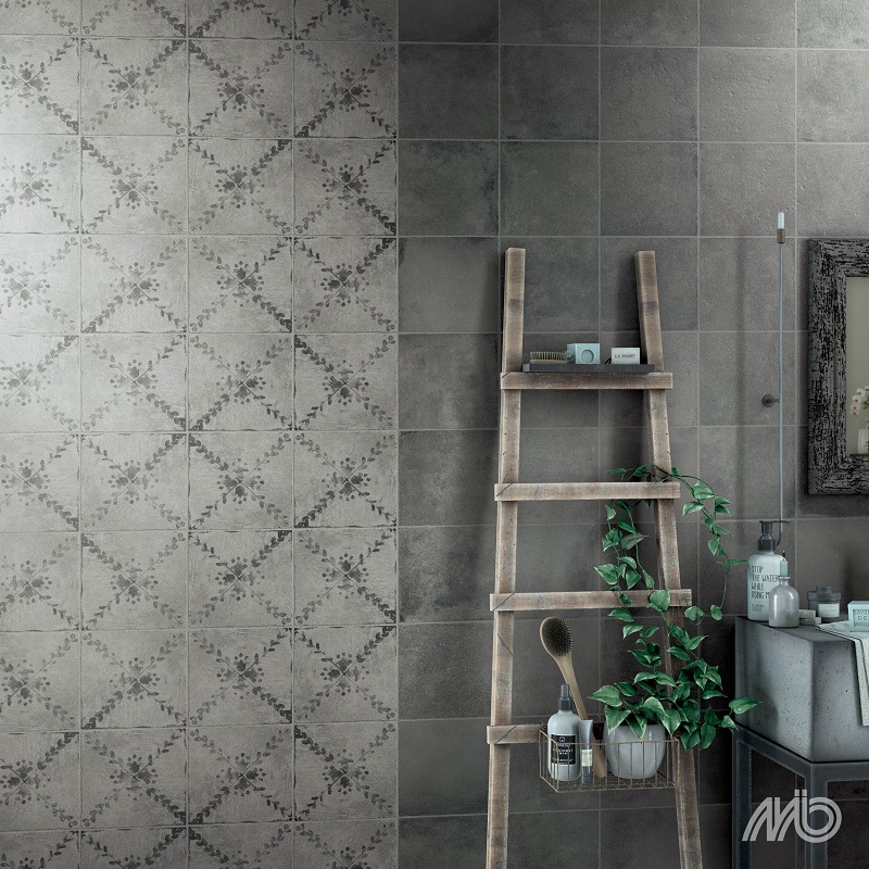 Cottage Anthracite D&eacute;cor 22,5x22,5x1cm - Cottage anthracite 1 2 - Cottage Anthracite D&eacute;cor 22,5x22,5x1cm