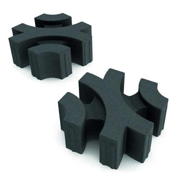 Eco Solution Virage black 30x30x12cm - Eco solution virage black 30x30x12cm - Eco Solution Virage black