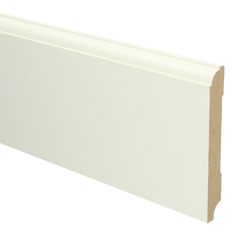 MDF Eigentijdse plint 120x15 wit voorgelakt RAL 9010 - Eigentijdse plint 120x15 9010 - 16018