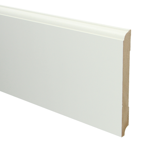 MDF Eigentijdse plint 150x18 wit voorgelakt RAL 9010 - Eigentijdse plint 150 1 - 16051
