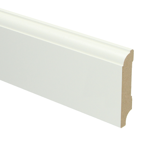 MDF Eigentijdse plint 90x18 wit voorgelakt RAL 9010 - Eigentijdse plint 70x15 2 - 16050