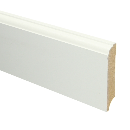 MDF Eigentijdse plint 70x18 wit voorgelakt RAL 9010 - Eigentijdse plint 9010 70 1 - 16049