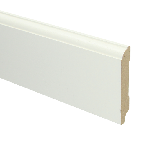 MDF Eigentijdse plint 90x15 wit voorgelakt RAL 9010 - Eigentijdse plint - 16017