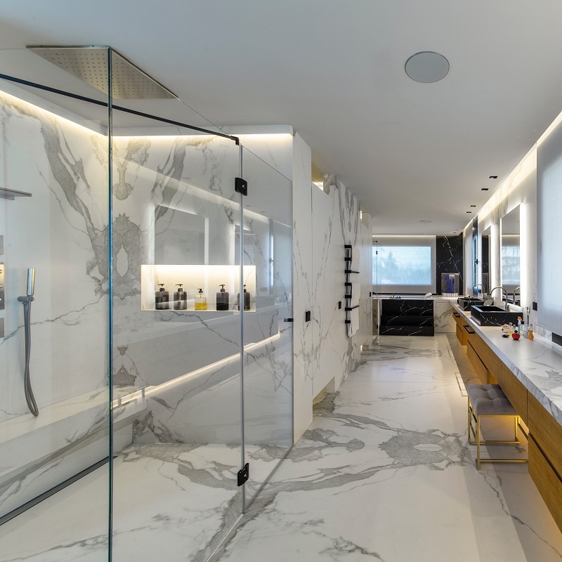 Neolith Estatuario E01 Ultrasoft diverse afmetingen - Estatuario cladding neolith sfeer 2 - Estatuario E01 Ultrasoft 75x75