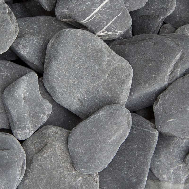 Flat Pebbles zwart 30-60mm - Flat pebbles zwart 30 60mm - Flat Pebbles zwart 30-60mm Midibag