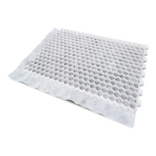 EuroGravel PLUS grind/ splitplaten wit - per m2 - Grind splitplaat met antiworteldoek wit 1 - EuroGravel PLUS grind/ splitplaten wit - per 