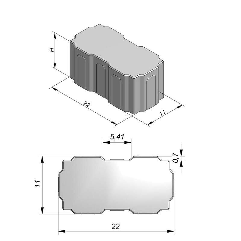 Eco Solution halter 22x11x8/10cm - Halter - Eco Solution halter dikte 8cm