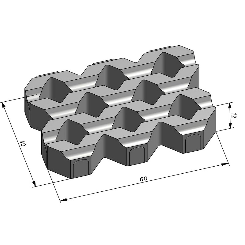 Eco Solution helix groovy 60x40x12cm - Helix groovy - Eco Solution helix groovy