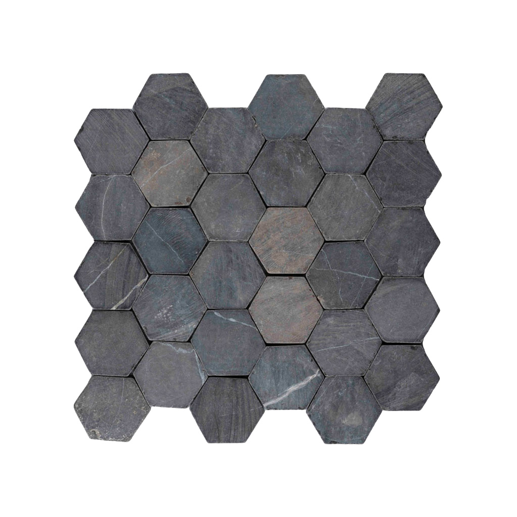 Parket hexagon grijs - Hexagon grey - BN113 hexagon grijs