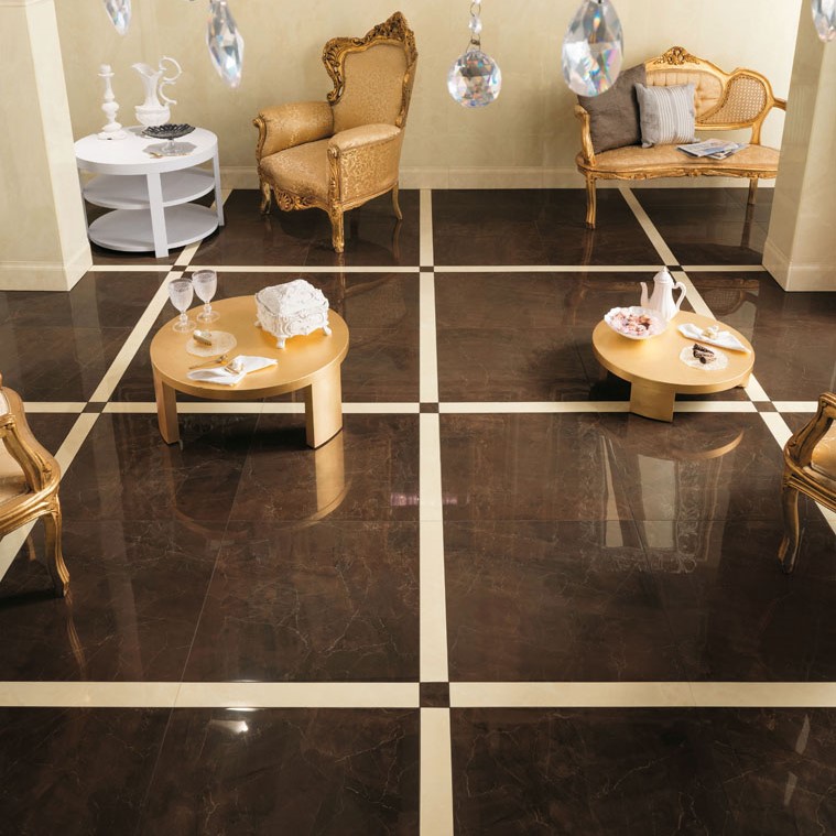 Jewels Emperador Select Lucida JW05 60x60x0,9cm - Jewels emperador selected sfeer 2 - Jewels JW05 60x60