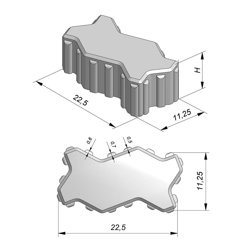 Eco Solution jigsaw 22,5x11,25x10cm - Jigsaw 3 - Eco Solution jigsaw