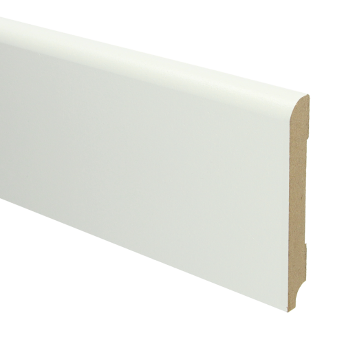 MDF Koloniale plint 120x15 wit voorgelakt RAL 9010 - Koloniale plint 120mm - 16004