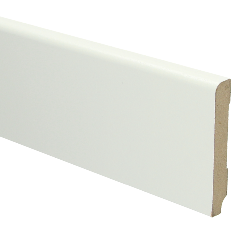 MDF Koloniale plint 90x12 wit voorgelakt RAL 9010 - Koloniale plint 90cm 1 - 16010