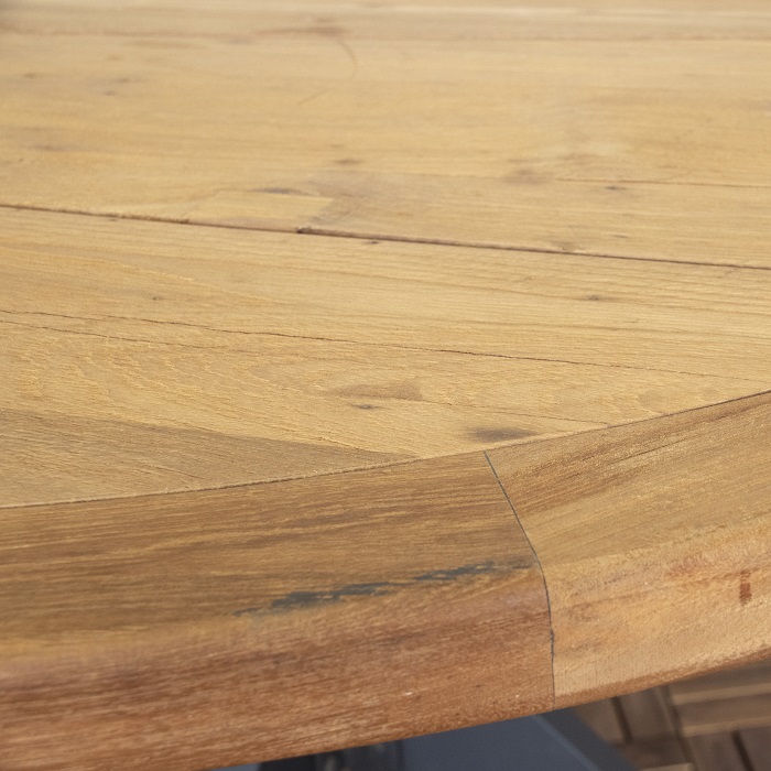 Tafel Malta Teak Table 130cm - Malta teak table o130 cm with alu legs 3  - T508-AL