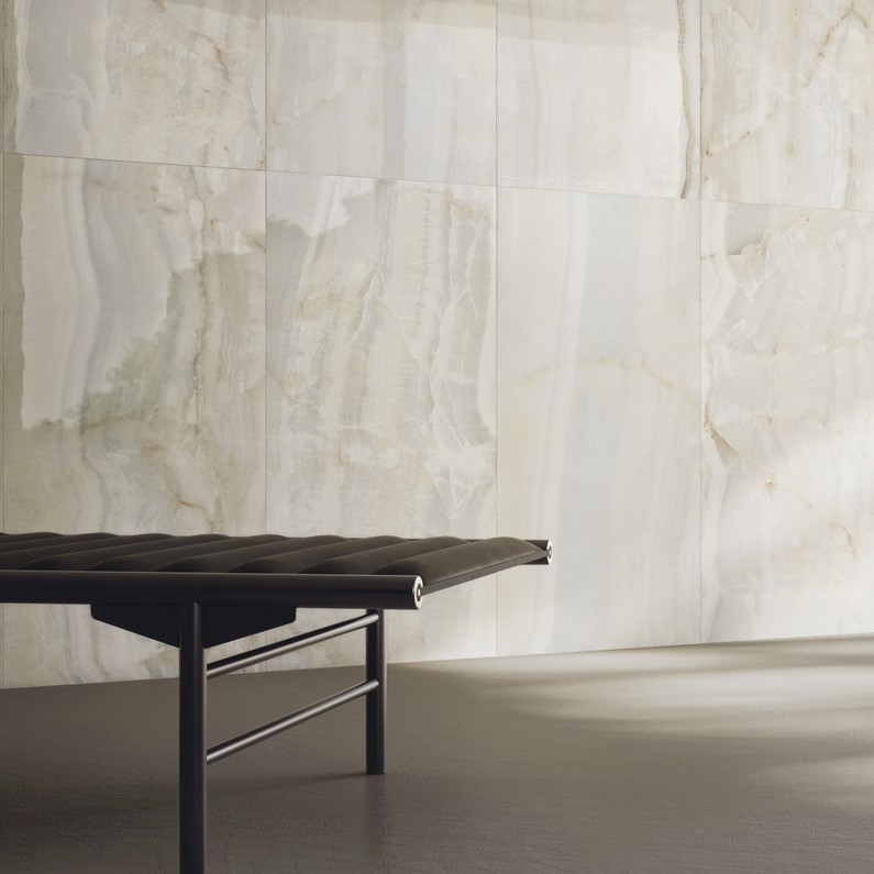 Ariostea Marmi Classici Onice Perlato Soft 60x120cm - Marble effect beige floors onice perlato 01 - Ariostea Onice Perlato Soft 60x120cm
