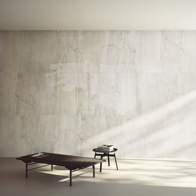 Ariostea Marmi Classici Onice Perlato Polished 60x120cm - Marble effect beige floors onice perlato 02 - Ariostea Onice Perlato Polished 60x120cm