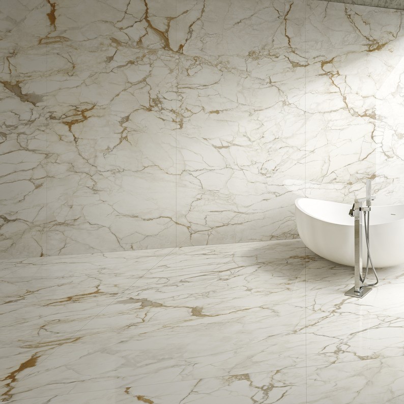 Ariostea Ultra Marmi Calacatta Macchia Vecchia Levigato Silk diverse afmetingen - Marble effect floors calacatta macchia vecchia 01 1  - Ariostea Calacatta Vecchia Levigato 37,5x75cm