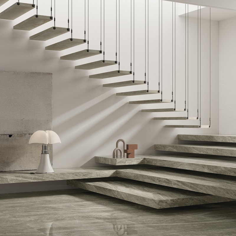 Ariostea Ultra Marmi Daino Grigio Lucidato Shiny diverse afmetingen - Marble effect floors daino grigio 03 - Ariostea Daino Grigio Lucidato Shiny 37,5x75