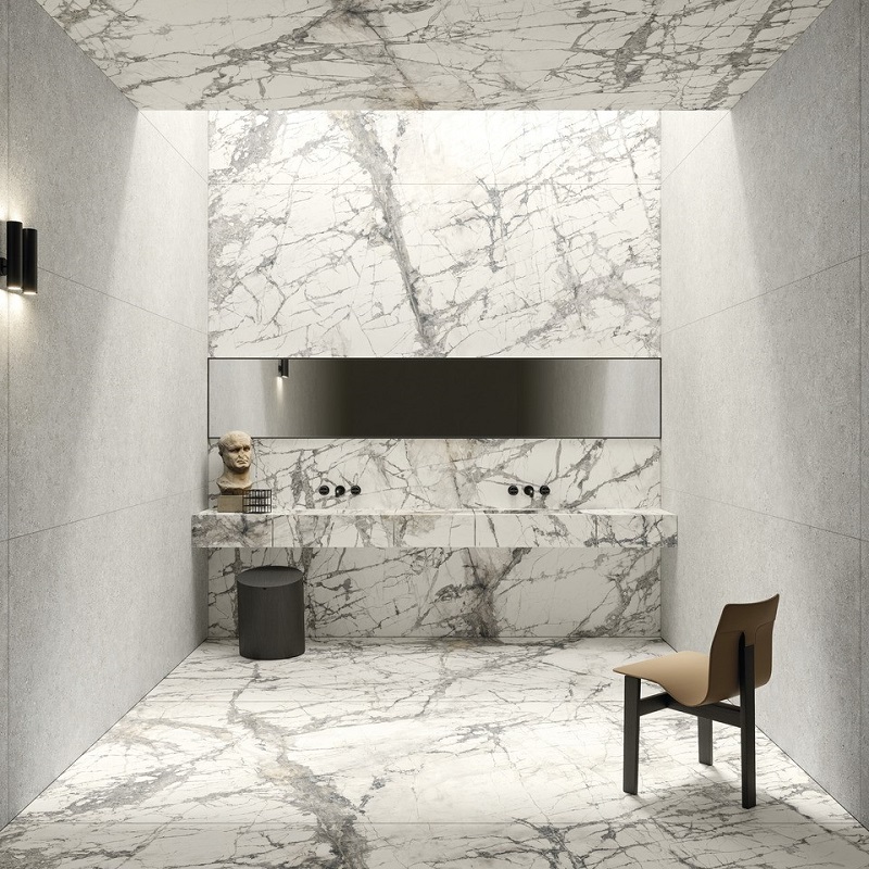 Ariostea Ultra Marmi Imperial Grey Lucidato Shiny diverse afmetingen - Marble effect floors imperial grey 03 - Ariostea Imperial Grey Shiny 37,5x75cm