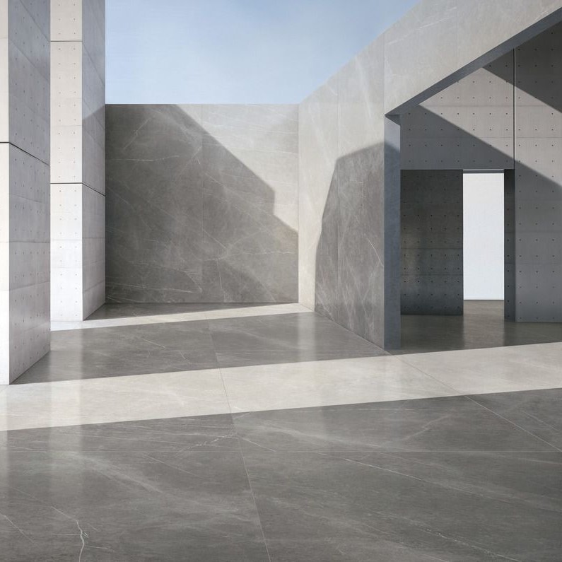 Ariostea Ultra Marmi Grey Marble Soft diverse afmetingen - Marble effect grey floors grey marble 01 - Ariostea Grey Marble Soft 37,5x75cm