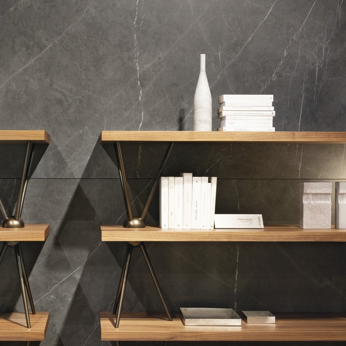 Ariostea Marmi Classici Grey Marble Polished 60x120cm - Marble effect grey floors grey marble 03 - Ariostea Grey Marble Polished 60x120cm