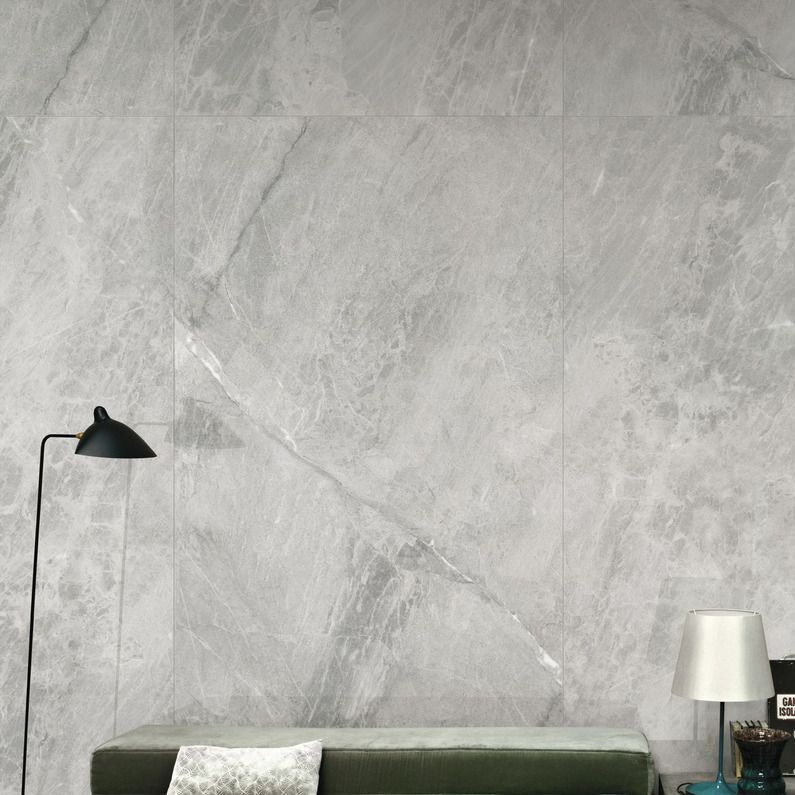 Ariostea Ultra Marmi Gris De Savoie Lucidato Shiny diverse afmetingen - Marble effect grey floors gris de savoie 02 - Ariostea Gris De Savoie Shiny 37,5x75cm