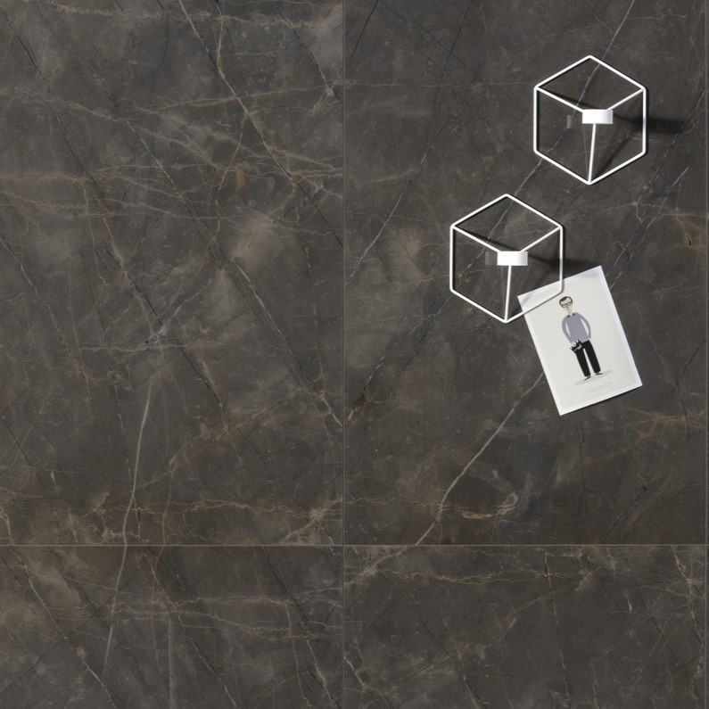 Ariostea Marmi Classici Pulpis Grey Polished 60x120cm - Marble effect grey floors pulpis grey 02 - Ariostea Pulpis Grey Polished 60x120cm