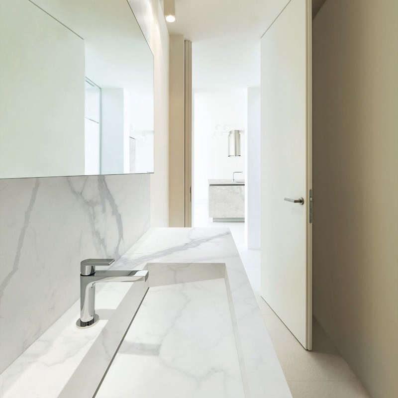 Ariostea Ultra Marmi Statuario Altissimo Block A Lucidato Shiny 150x300cm - Marble effect white floors statuario altissimo 05 - Ariostea Altissimo Block A Shiny 150x300cm