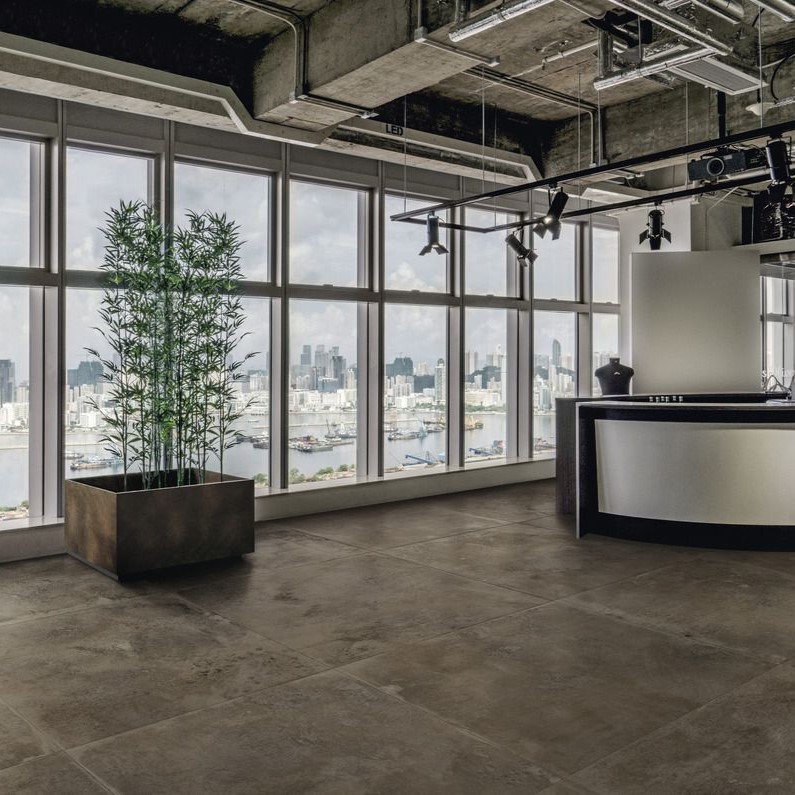 Ariostea Ultra Metal Brown Zinc Soft diverse afmetingen - Metal effect brown floors brown zinc 01 - Ariostea Brown Zinc Soft 37,5x75cm