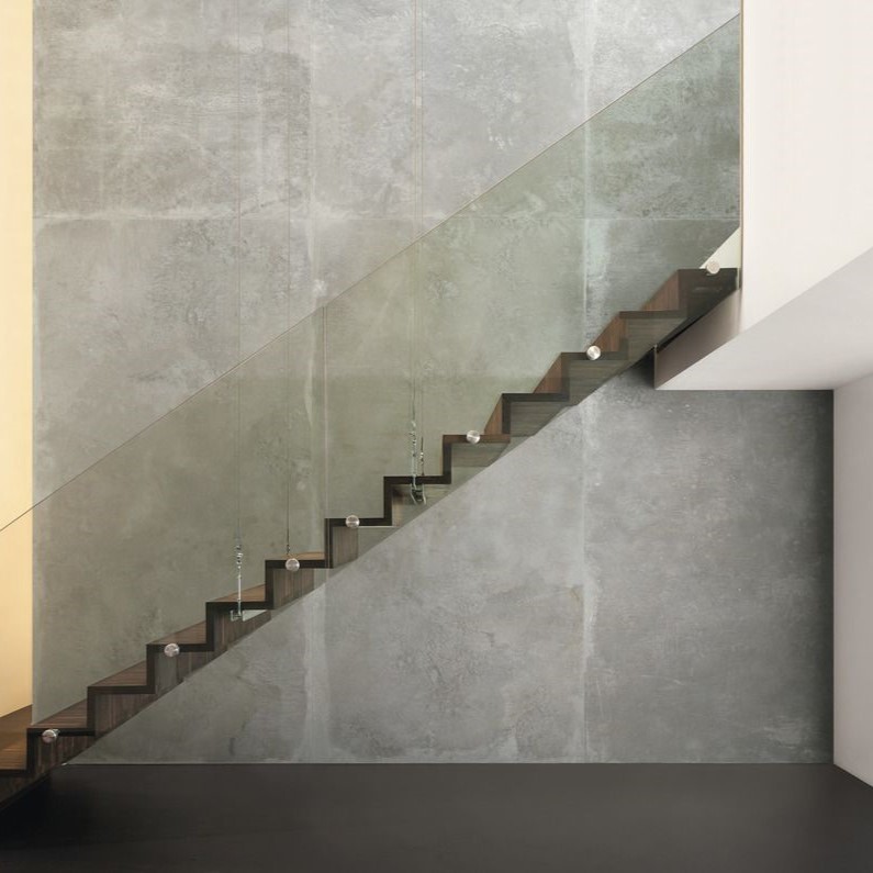 Ariostea Ultra Metal Grey Zinc Soft diverse afmetingen - Metal effect grey floors grey zinc 01 - Ariostea Grey Zinc Soft 37,5x75cm