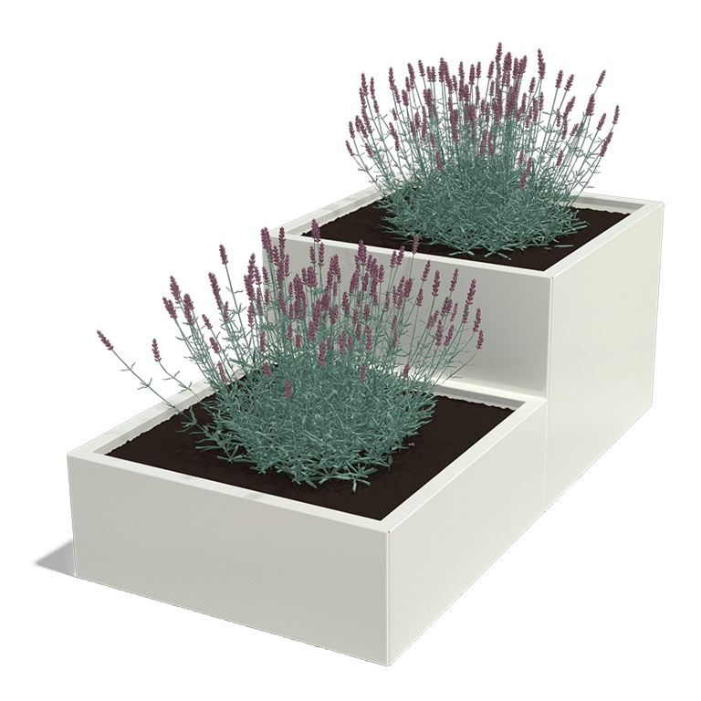 Gepoedercoat Staal Plantenbak Miami Special II 80 - Miami special2 800 ral9010 1 - Gepoedercoate Miami Special II 80