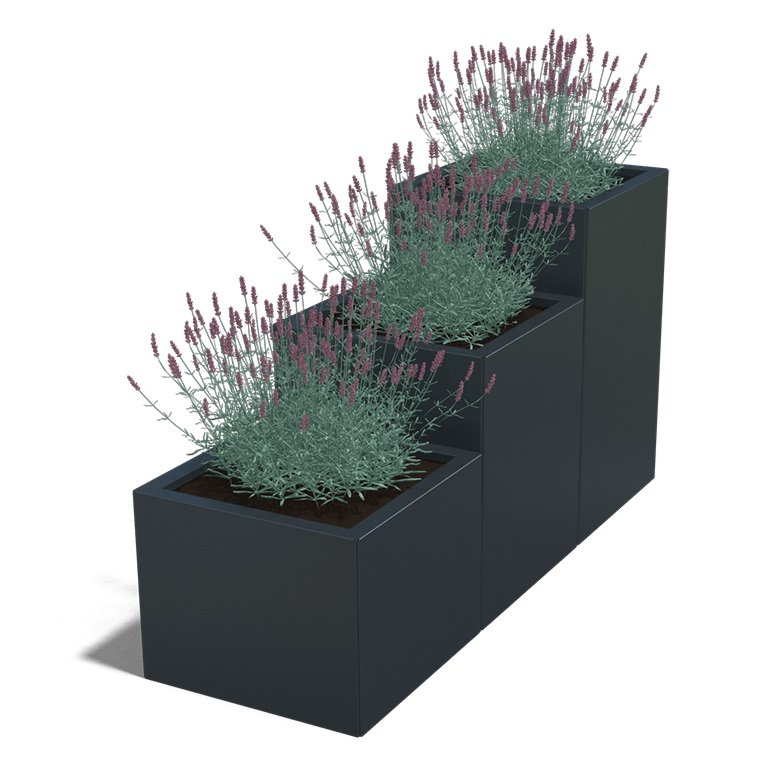 Gepoedercoat Staal Plantenbak Miami Special III 50 - Miami special3 500 ral7016 1 - Gepoedercoate Miami Special III 50
