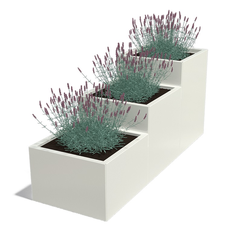 Gepoedercoat Staal Plantenbak Miami Special III 60 - Miami special3 600 ral9010 1 - Gepoedercoate Miami Special III 60