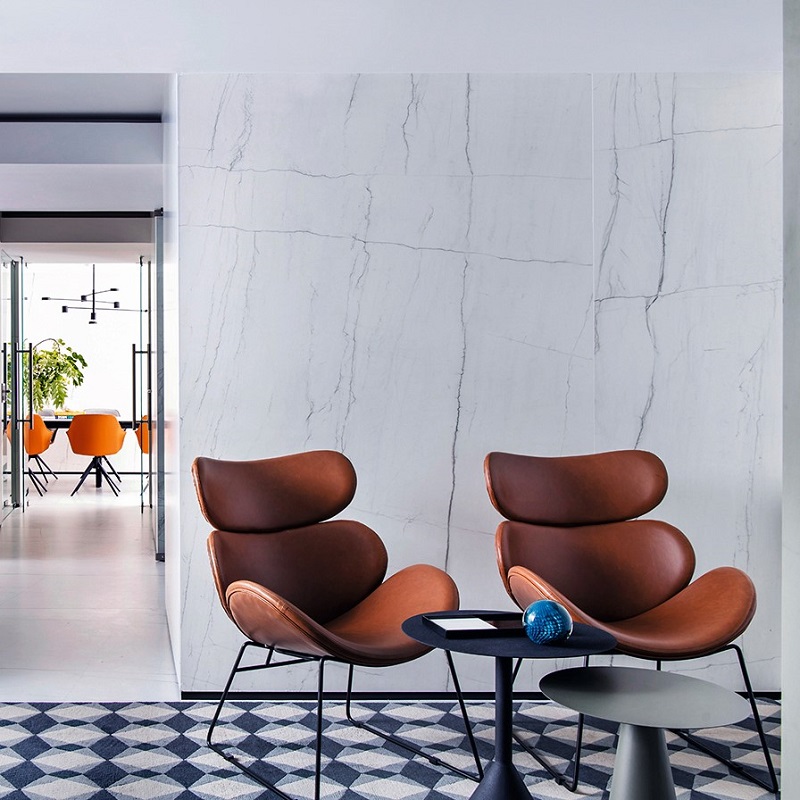 Neolith Mont Blanc Silk diverse afmetingen - Mont blanc wall - Mont Blanc Silk 75x75
