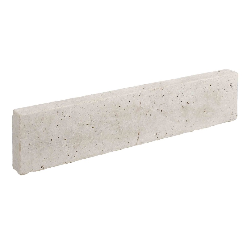 Opsluitband Travertin Ivory Cream 100x20 diverse breedtes - Opsluitband travertin ivory cream 1 - Opsluitband Travertin Ivory Cream 100x20x8cm